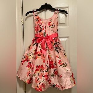 Lilt Pink Floral A-Line Dress for Spring/Summer & Special Occasions Size 7